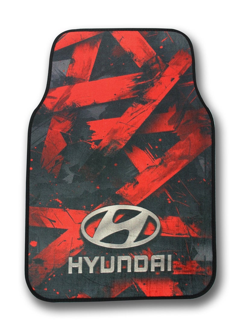 Universal Car Floor Mats Set 5 Pieces Compatible with All Hyundai Models Anti Slip Design Protects Vehicle Interior From Dirt Dust Mud and Spills Durable Material Easy To Clean Suitable For Daily Use Front Rear And Center Mats Non Sliding Base Practical Fit For Hyundai Sedan SUV Hatchback Cars Interior Accessories - Image 4